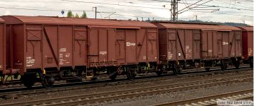 Tillig 70100 - H0 - 2-tlg. Set Gedeckte Güterwagen, ČD Cargo, Ep. VI
